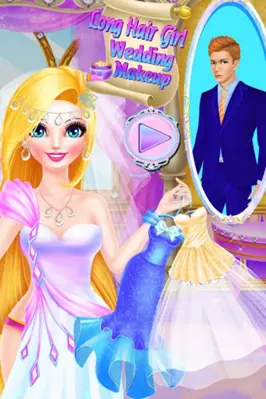 Long Hair Princess Wedding 2 android App screenshot 1